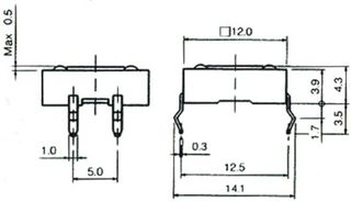 TACT SWITCH 12*12mm ΥΨΟΣ 4.3mm-thumb-2