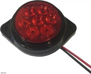 ΠΛΑΙΝΑ ΦΩΤΑ ΦΟΡΤΗΓΩΝ ΤΡΕΙΛΟΡ 5 LED RED
