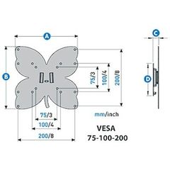 ΒΑΣΗ LCD VESA 75/100/200 MELICONI-thumb-2