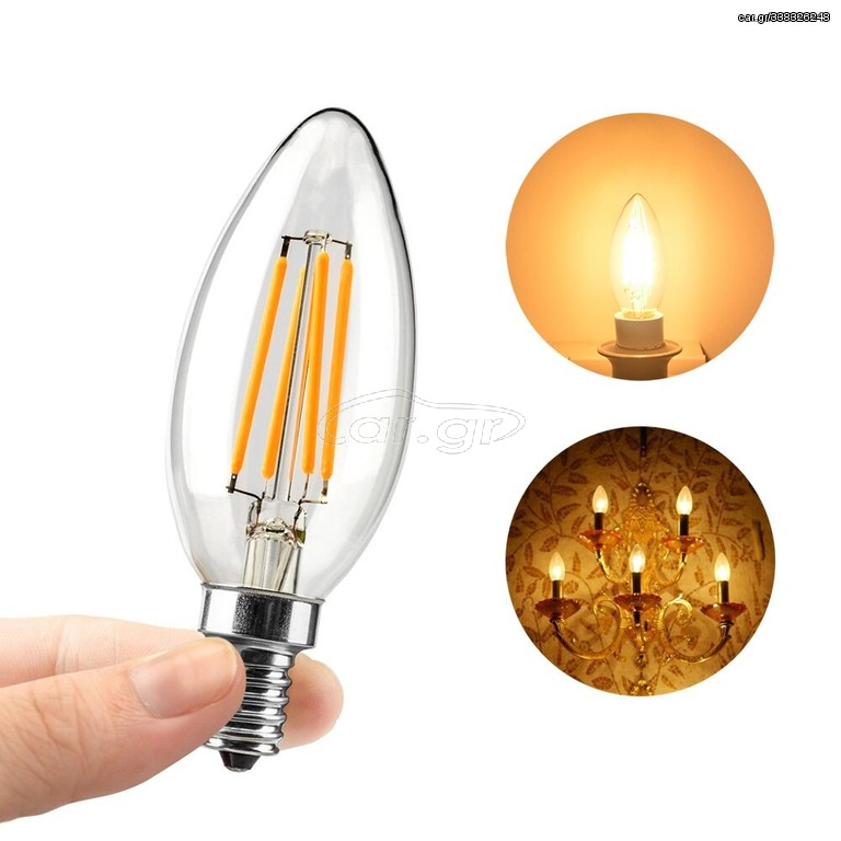 6w ΚΕΡΙ FILAMENT LED e14 cool 3000k