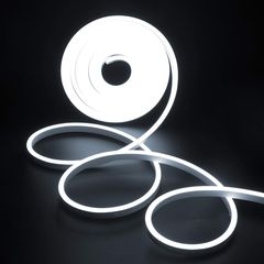 NEON ΤΑΙΝΙΑ ΜΕ ΨΥΧΡΑ ΛΕΥΚΑ NEON LED 12V,  5 ΜΕΤΡΑ