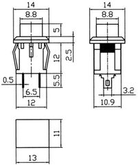 PUSH BUTTON ΤΕΤΡΑΓΩΝΟ PUSH ON-thumb-2