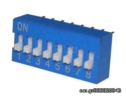 DIP SWITCHES 8 POSITION EDG SERIES
