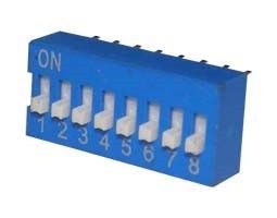 DIP SWITCHES 8 POSITION EDG SERIES