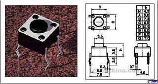 TACT SWITCH 6*6mm ΥΨΟΣ 9.5mm-thumb-1