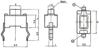 TACT SWITCH 6*3.5mm ΠΑΡΑΛΛΗΛΟΓΡΑΜΜΟ ΥΨΟΣ 5mm-thumb-1