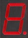 JUMBO SEVEN SEGMENT LED DISPLAY 90*122 ΧΙΛΙΟΣΤΩΝ ΚΟΚΚΙΝΟ