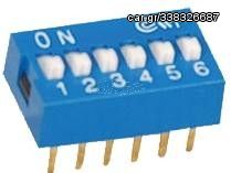 DIP SWITCHES  6 POSITION EDG SERIES