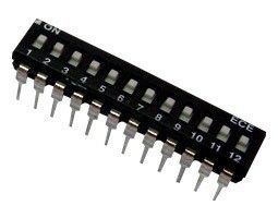 DIP SWITCHES 12 POSITION EAH SERIES