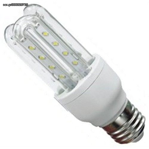 ΛΑΜΠΑ ΜΕ LED 230V 9W E27 COOL WHITE SMD 3U