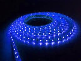 ΕΥΚΑΜΠΤΗ ΑΔΙΑΒΡΟΧΗ ΤΑΙΝΙΑ ΜΕ ΜΠΛΕ LED 12V 4,8W/m (ΤΙΜΗ ΜΕΤΡΟΥ)