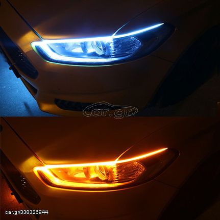 LED ANGEL EYES ΦΛΑΣ ΚΑΙ ΦΩΤΑ ΘΕΣΗΣ 12v