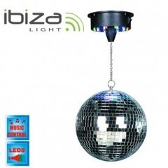 ΣΕΤ DISCO ΜΠΑΛΑ 30 CM & ΜΟΤΕΡ ΜΠΑΤΑΡΙΑΣ ΜΕ 8 LED ΠΟΥ ΑΛΛΑΖΟΥΝ ΧΡΩΜΑΤΑ