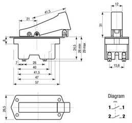 ΔΙΑΚΟΠΤΗΣ STAYER ΑΠΛΟΣ 250V 2P 10Α-thumb-1