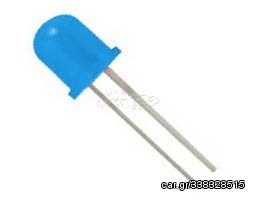 LED ΥΨΗΛΗΣ ΦΩΤΕΙΝΟΤΗΤΟΣ  ΜΠΛΕ 10mm