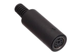 MINI DIN 6 PIN CONNECTOR ΘΗΛΥΚΟ