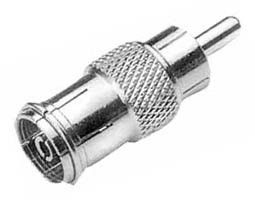 RCA ADAPTOR ΑΡΣΕΝΙΚΟ/PAL ΘΗΛΥΚΟ ΜΕΤΑΛΛΙΚΟ (QUICK)