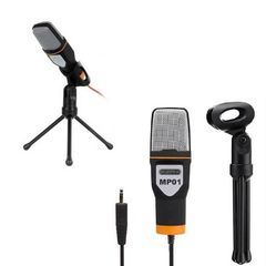 ΠΥΚΝΩΤΙΚΟ ΜΙΚΡΟΦΩΝΟ ΜΕ ΤΡΙΠΟΔΑ, 3.5mm Shock Mounted/Clip On για Studio