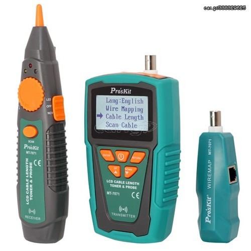 LAN TESTER CABLE ΜΕ ΓΕΝΝΗΤΡΙΑ ΣΗΜΑΤΟΣ LCD & ΑΝΑΛΥΤΗ ΓΡΑΜΜΗΣ