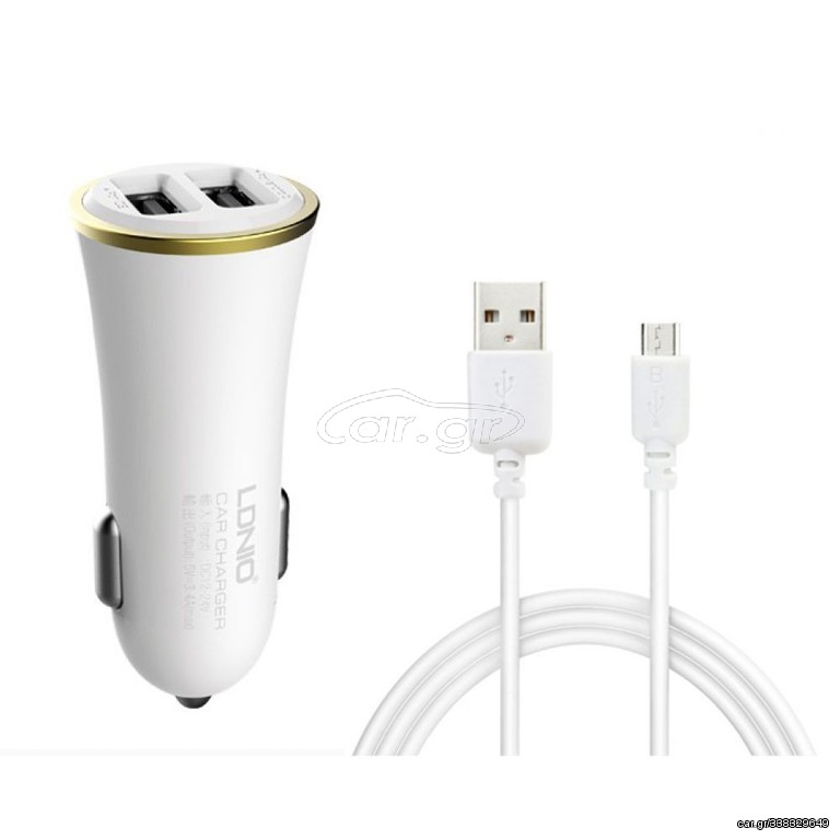 ΦΟΡΤΙΣΤΗΣ ΑΥΤΟΚΙΝΗΤΟΥ MICRO USB 3.4A