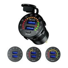 ΦΟΡΤΙΣΤΗΣ USB ΜΕ ΒΟΛΤΟΜΕΤΡΟ, ΧΩΝΕΥΤΟΣ
