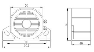 ΒΟΜΒΗΤΗΣ ΟΠΙΣΘΕΝ 12/24V Buzzer Beeper-thumb-2