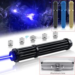 ΜΠΛΕ LASER POINTER ΙΣΧΥΟΣ 10W ΒΑΛΙΤΣΑ, 450nm Gatling Burning Blue