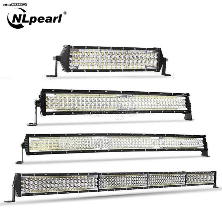 SLIM ΑΔΙΑΒΡΟΧΟ LED LIGHT BAR 264LED