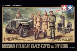 Tamiya 89767 Russian Field Car GAZ-67B & Officers 1/48
