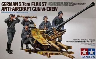 Tamiya 35302 3.7cm FLAK37 Anti-Aircraft Gun & Crew Set 1/35