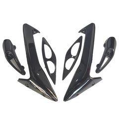 Διακοσμητικά μάσκας body kit Yamaha Crypton X 135 Hyper-x μαύρα