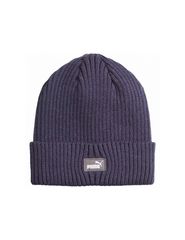 Puma Classic Cuff Beanie Unisex Σκούφος Πλεκτός σε Navy Μπλε χρώμα 024826-02