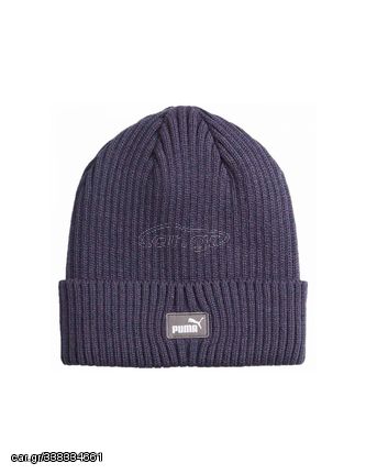 Puma Classic Cuff Beanie Unisex Σκούφος Πλεκτός σε Navy Μπλε χρώμα 024826-02