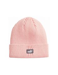 Puma Classic Cuff Beanie Unisex Σκούφος Πλεκτός σε Ροζ χρώμα 024826-04