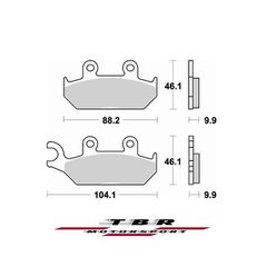 Τακακια Εμπρος 737 Sintered CK-9 H Yamaha XT600 E-thumb-1