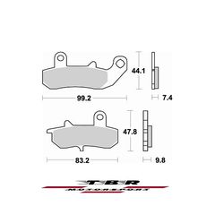 ΟΡΓΑΝΙΚΑ ΤΑΚΑΚΙΑ SP ORGANIC BRAKE PADS SP TBR728