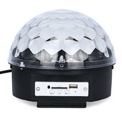 ARTLIGHT ALB168 LED MP3 CRYSTAL MAGIC BALL 6X3W USB REMOTE - ArtSound and Lights