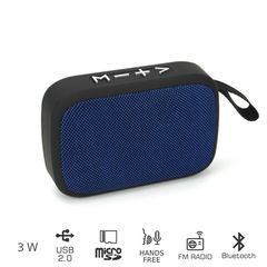 Akai ABTS-MS89B - 3W Portable Bluetooth speaker with USB and SD card Blue - Akai