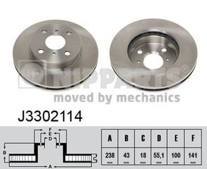 Δισκόπλακα NIPPARTS J3302114