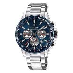 Festina Timeless, Men's Chronograph Watch, Silver Stainless Steel Bracelet F20560/2