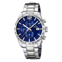 Festina Timeless, Men's Chronograph Watch, Silver Stainless Steel Bracelet F16759/3