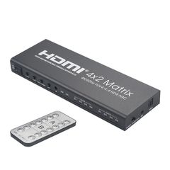 ARTLIGHT CVT-520 HDMI MATRIX 4X2 with 4 Input and 2 Output, 4Κ, MINI JACK, TOSLINK - ArtSound and Lights