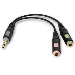 Sennheiser PCV-05 Cable COMBO ADAPTER 3.5mm 4pin To 2xJack Stereo Mic Headphone - SENNHEISER