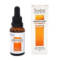 Sostar Mornin Glow Vitamin C Booster Αντιοξειδωτικός Ορός Προσώπου Για Λάμψη & Ομοιόμορφη Όψη 30ml