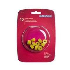 Shure EAYLF1-100/20 Yellow Foam Sleeves 10 PAIR - Shure