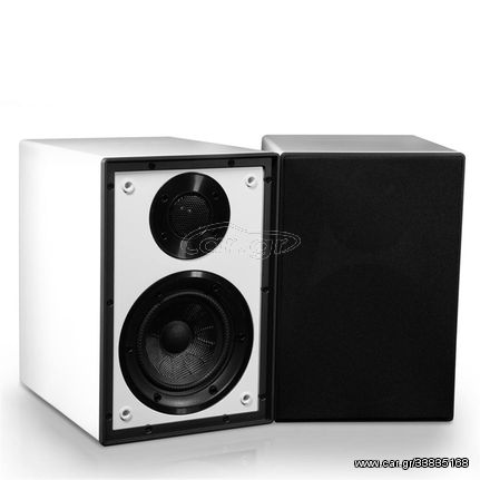 CYRUS ONE linear Bookshelf speakers 20W-120W (Pair - White) - Cyrus