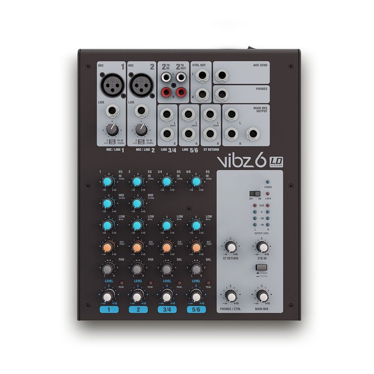 LD Systems VIBZ 6 Mixing Console 6 channel - LD SYSTEMS