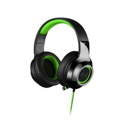 EDIFIER V4 USB Headphones for Gaming (Black/Green) - Edifier