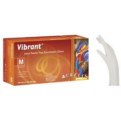 Aurelia Vibrant γάντια latex λευκά χωρίς πούδρα 110.002 (100 τεμάχια)