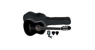 GEWA Classic Guitar 4/4 VGS BASIC Set BLACK + TRANSPORTATION BAG, CLIPPER TUNER AND PICKS - GEWA MUSIC